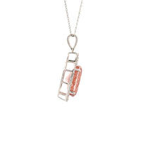 5.65 Carats Pink Lab Grown Diamond 14K Gold Pendant