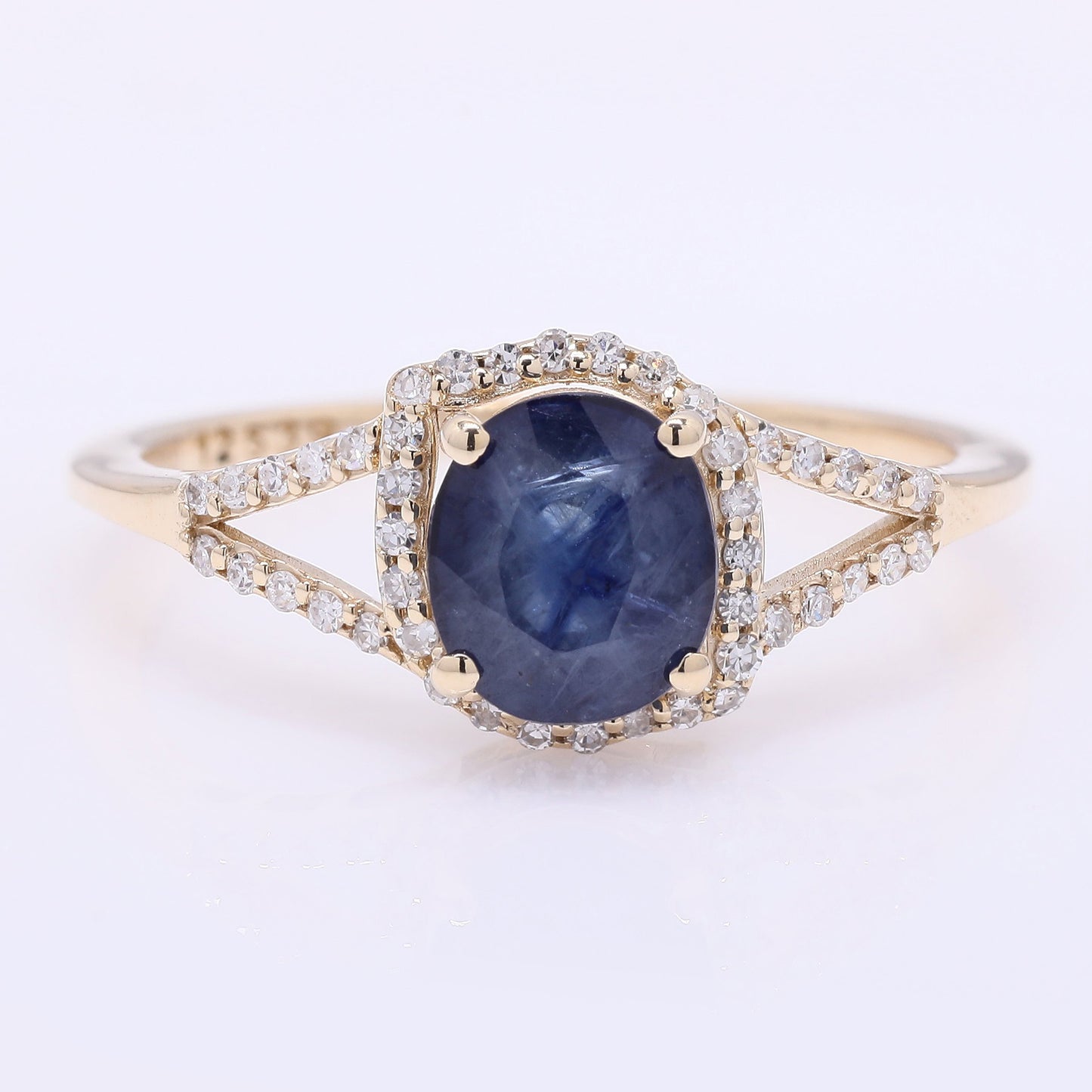 2.19 Ct Oval Cabochon Cut Natural Emerald 14K Gold Ring