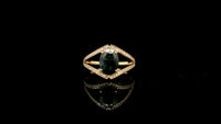 1.75 Ct Oval Natural Sapphire 14K Gold Ring