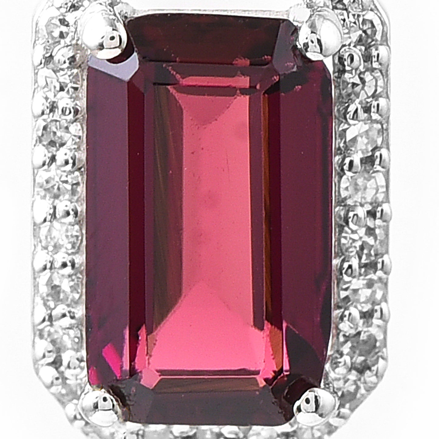 1.28 Ct Octagon Tourmaline 950 Platinum Pendant