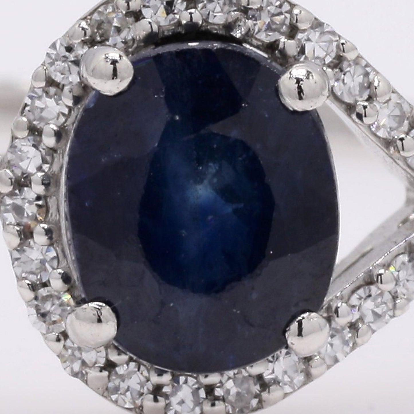1.36 Ct Oval Mixed Cut Natural Sapphire 950 Platinum Ring
