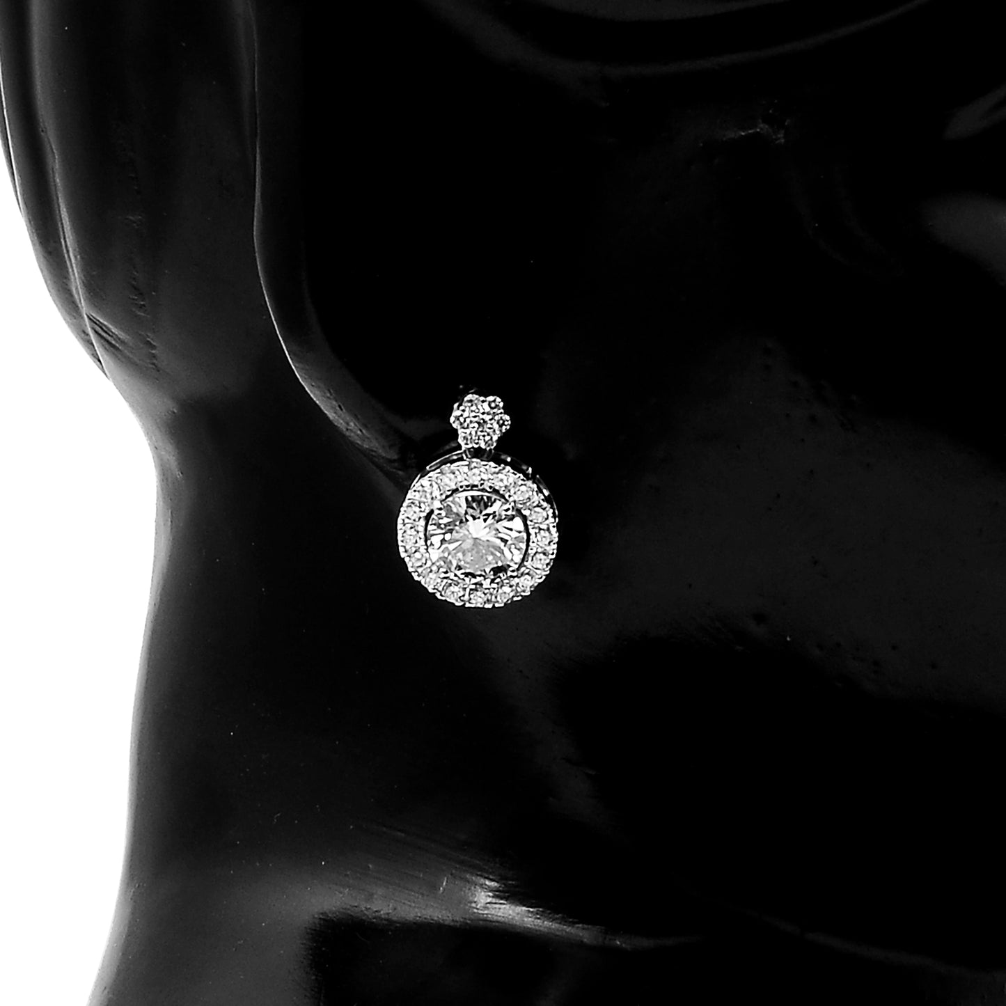 4.03 Carats Lab Grown Diamond 14K Gold Earrings