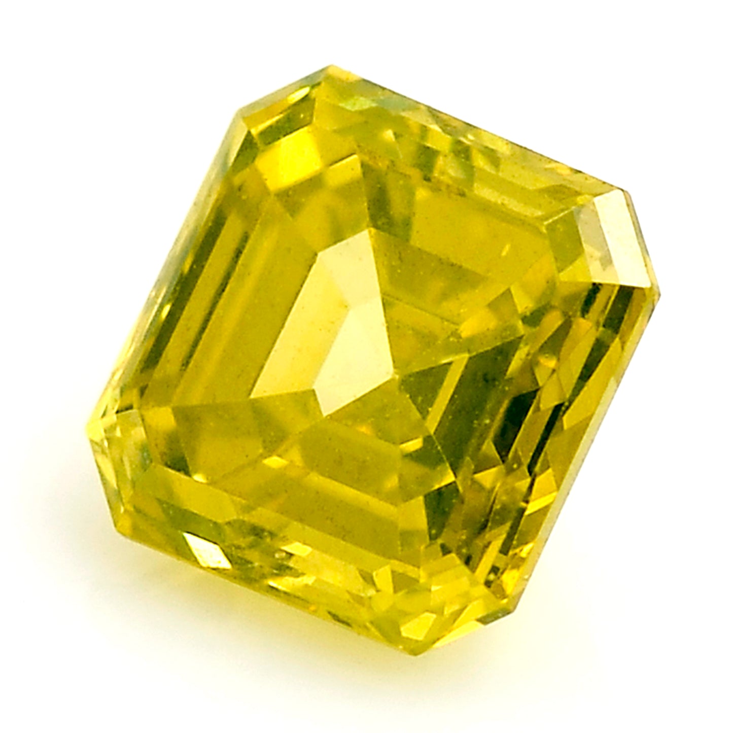0.41 Yellow Diamond Octagon Loose Diamond