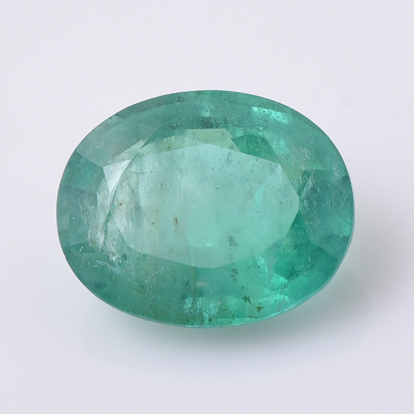 3.15 Natural Beryl Emerald Oval Mixed Cut Gemstone