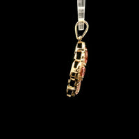 1.25 Ct Square Tourmaline 14K Gold Pendant