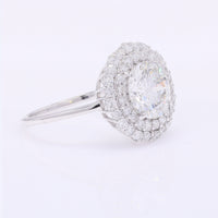 2.81 Carats Lab Grown Diamond 14K Gold Ring