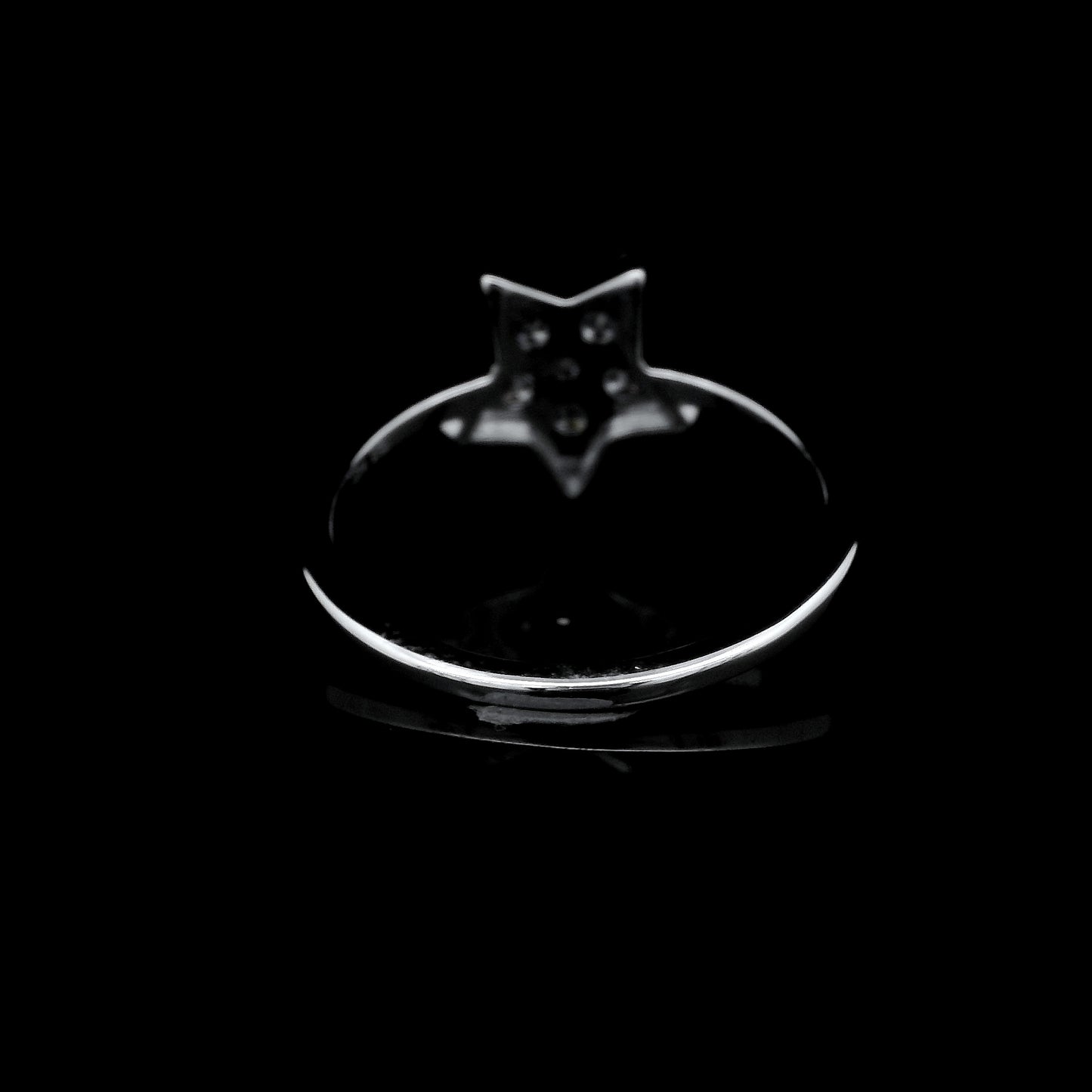 0.56 Ct Round Lab Grown Diamond 925 Sterling Silver Ring