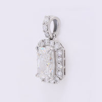2.43 Carats Lab Grown Diamond 950 Platinum Pendant
