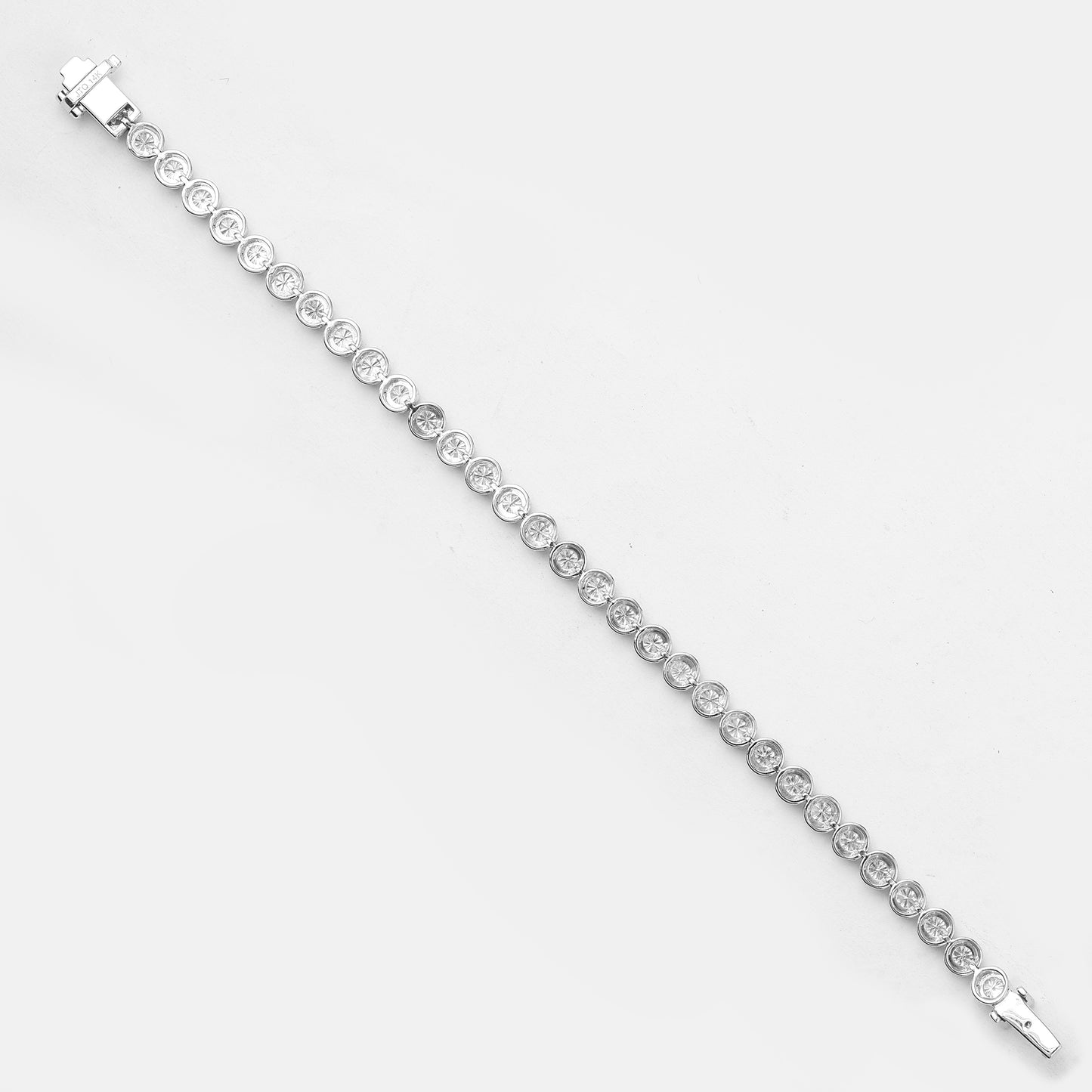 4.85 Ct Round Lab Grown Diamond 14K Gold Bracelet
