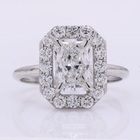 2.53 Carats Lab Grown Diamond 950 Platinum Ring