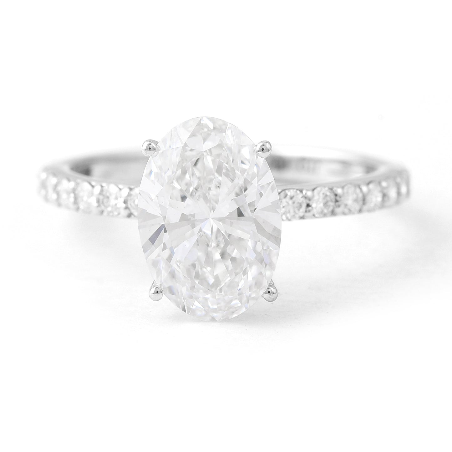 2.87 Carats Lab Grown Diamond 14K Gold Ring