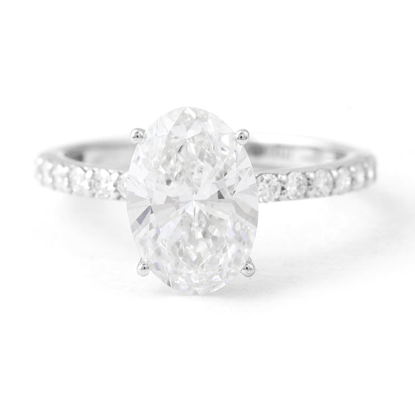 2.87 Carats Lab Grown Diamond 14K Gold Ring