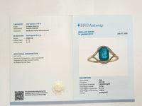 1.66 Ct Octagon Step Cut Natural Emerald 14K Gold Ring