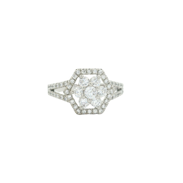 4.13 Ct Cubic Zirconia 925 Sterling Silver Ring