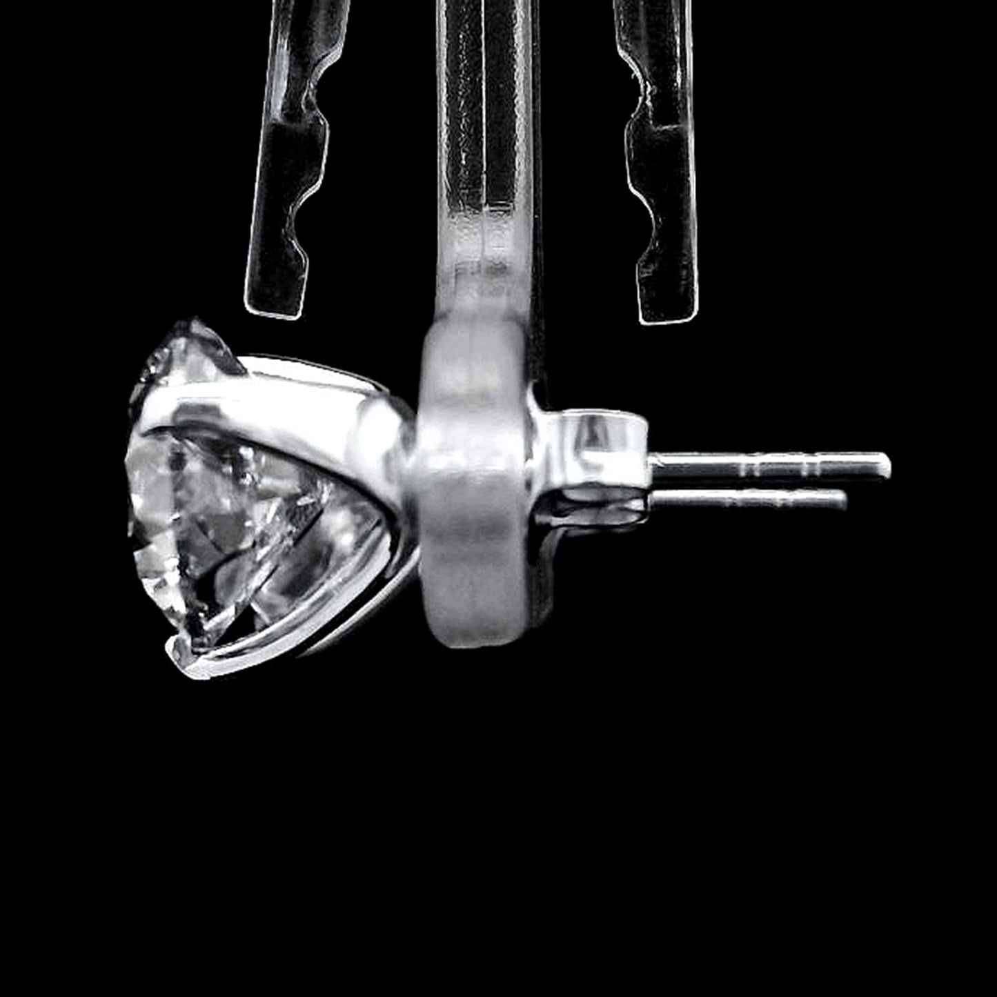 4.05 Carats Lab Grown Diamond 14K Gold Earrings