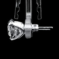 4.05 Carats Lab Grown Diamond 14K Gold Earrings