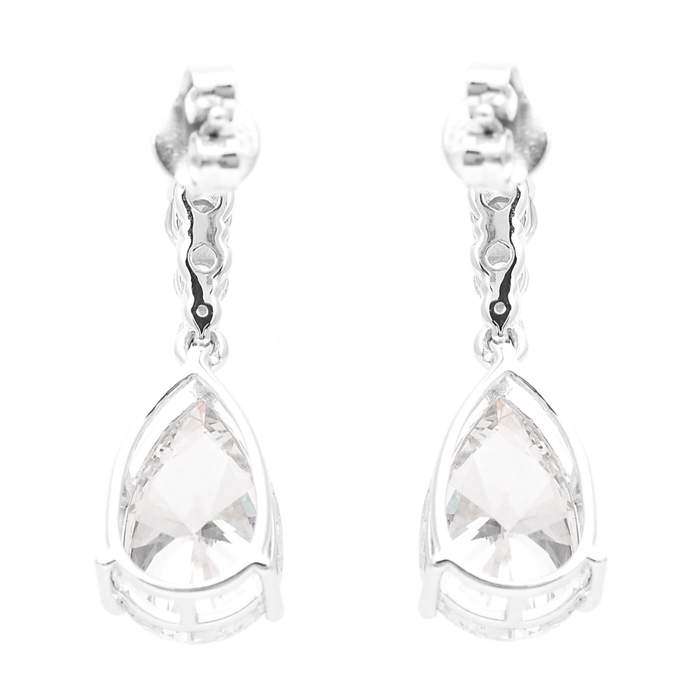 4.38 Carats Lab Grown Diamond 14K Gold Earrings