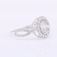 3.01 Carats Lab Grown Diamond 14K Gold Ring