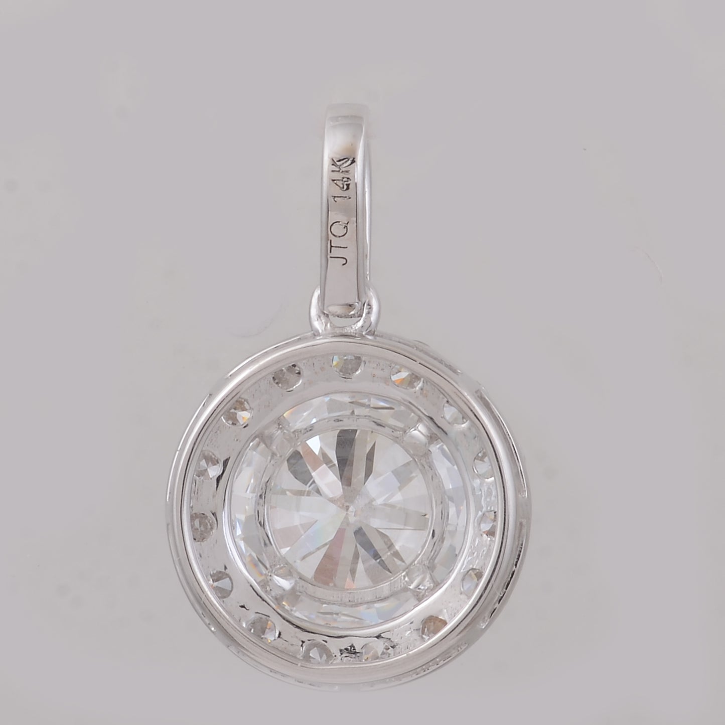 2.08 Carats Lab Grown Diamond 14K Gold Pendant
