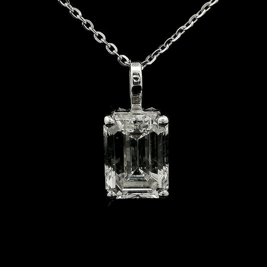 2.01 Carats Lab Grown Diamond 14K Gold Pendant