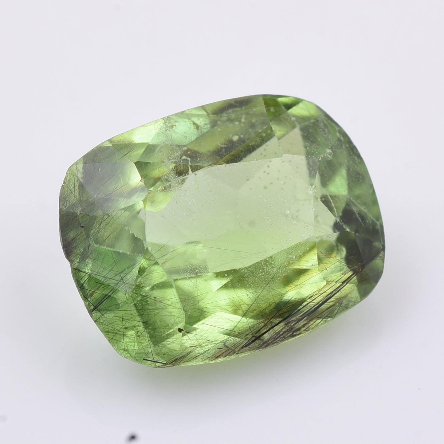 9.26 Natural Peridot Rectangular Cushion Mixed Cut Gemstone