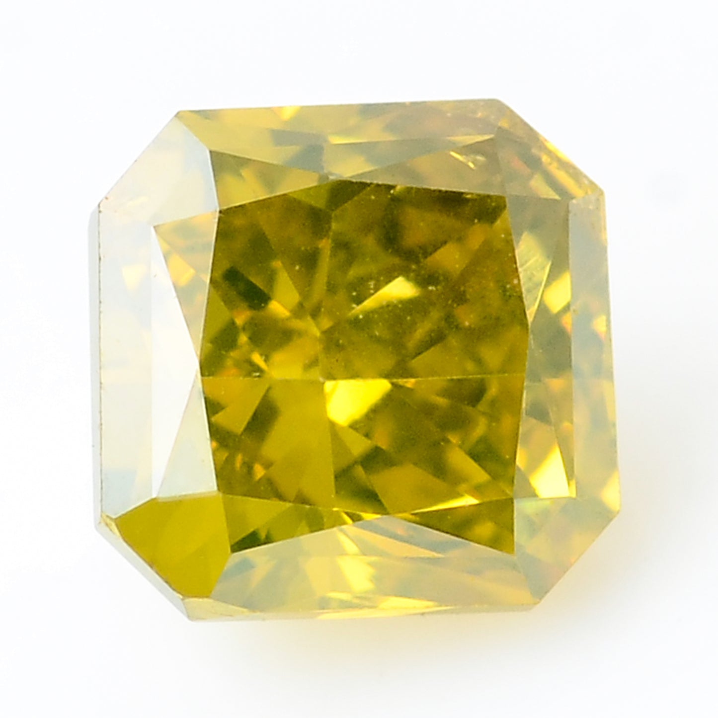 0.34 Carat Yellow Diamond Octagon Loose Gemstone