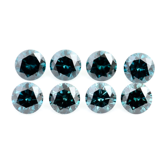 0.64 Blue Diamond Round Loose Gemstone