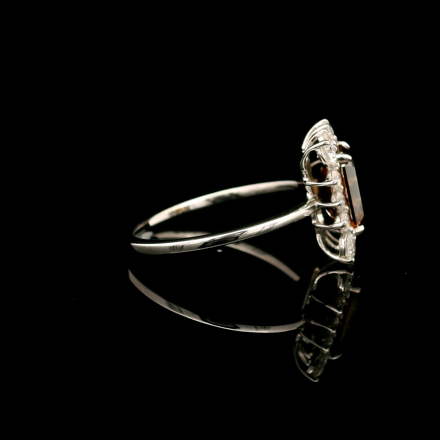 2.07 Carats Red Lab Grown Diamond 14K Gold Ring