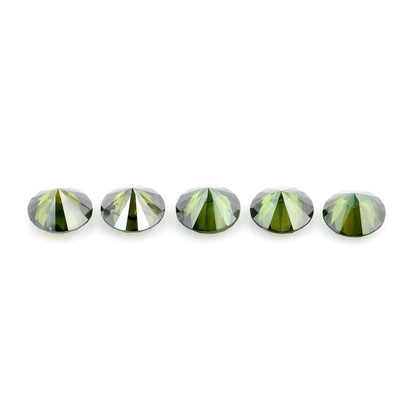 0.55 Green Diamond Round Loose Gemstone