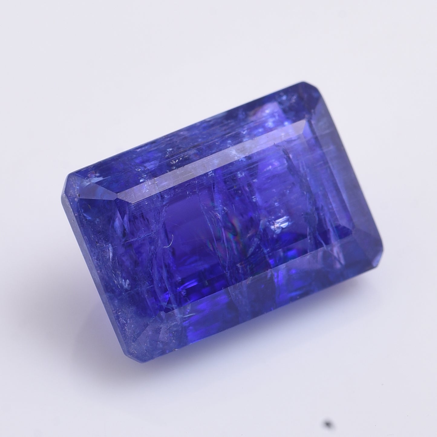 11.38 Natural Zoisite Tanzanite Emerald Cut Gemstone
