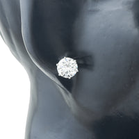 3.04 Carats Lab Grown Diamond 14K Gold Earrings