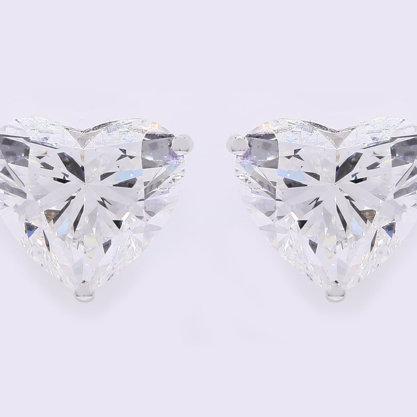 5.94 Carats Lab Grown Diamond 14K Gold Earrings