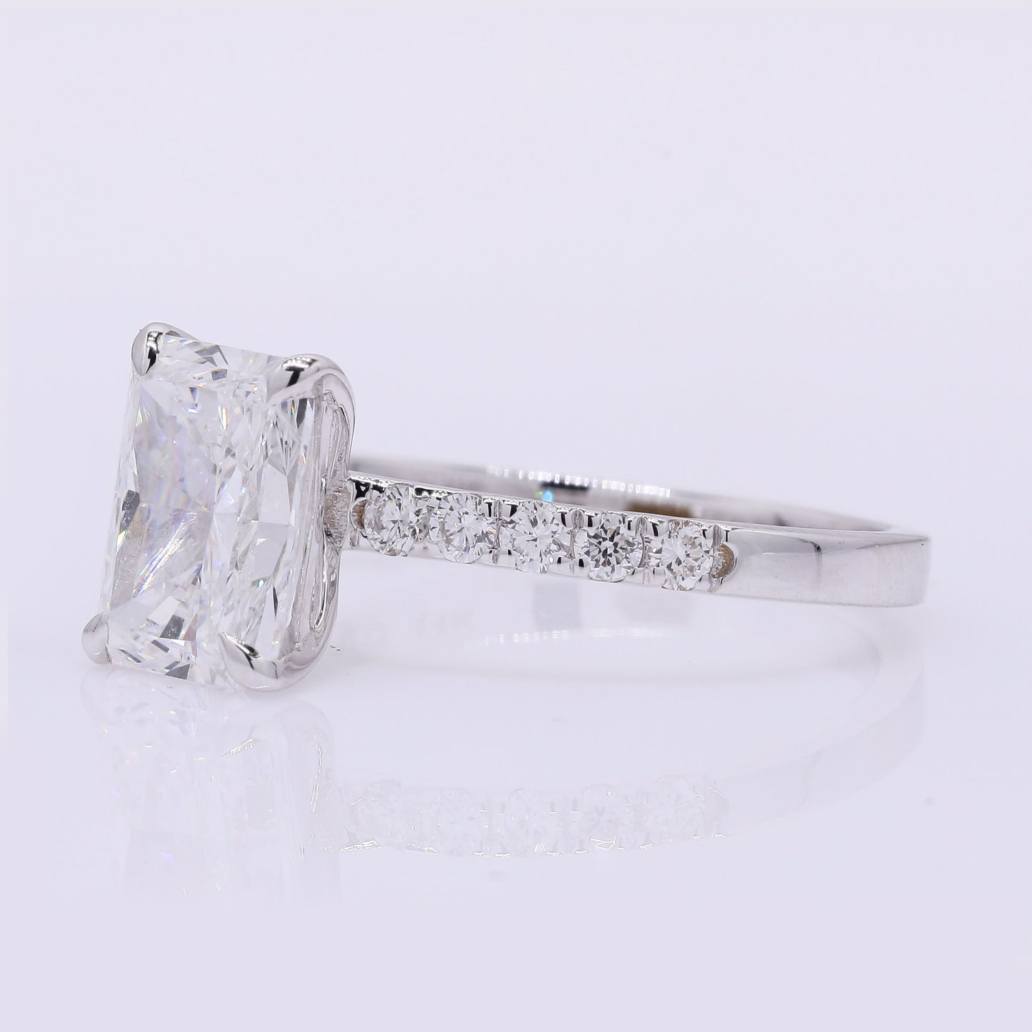 2.16 Carats Lab Grown Diamond 14K Gold Ring
