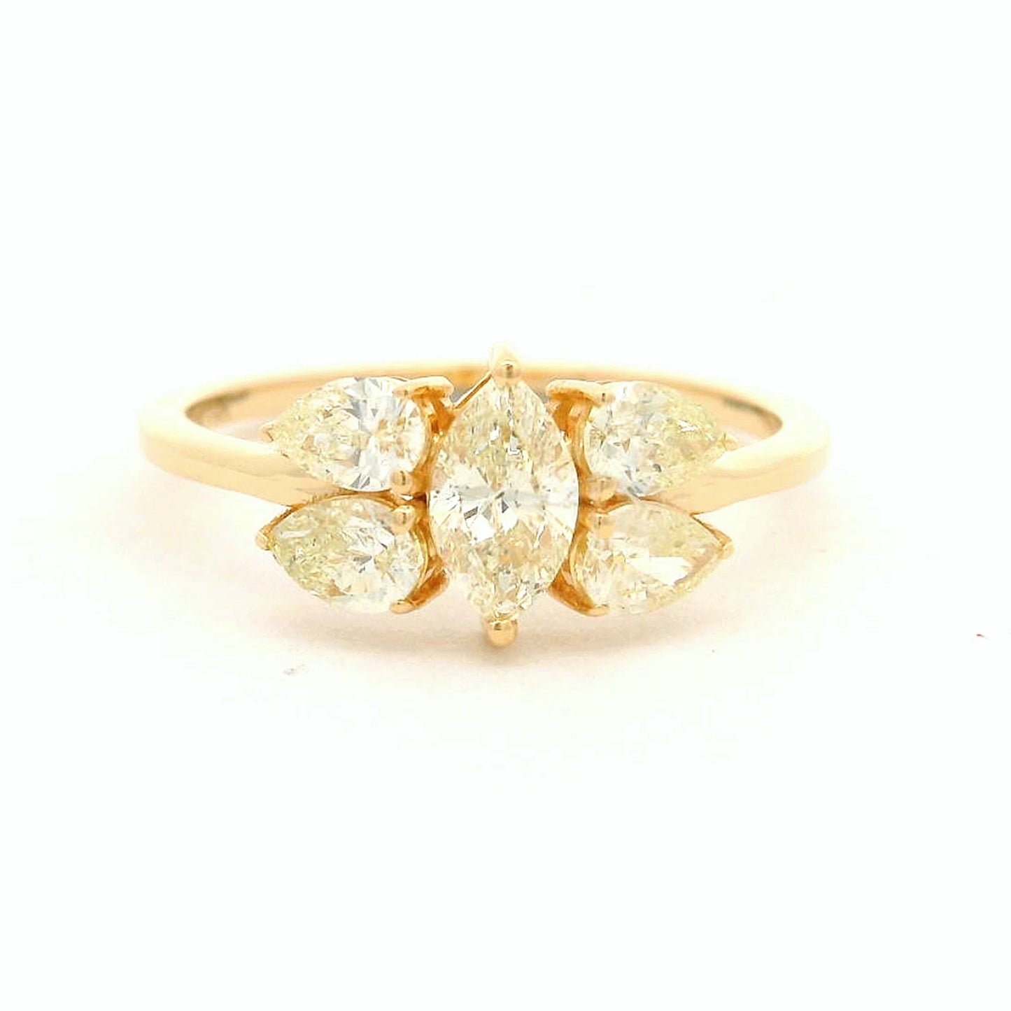 1.06 Ct Pear Diamond 14K Gold Ring