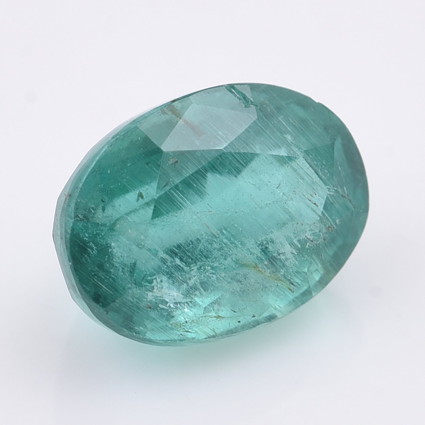 1.6 Natural Beryl Emerald Oval Mixed Cut Gemstone