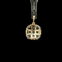 1.52 Ct Trillion Tanzanite 14K Gold Pendant