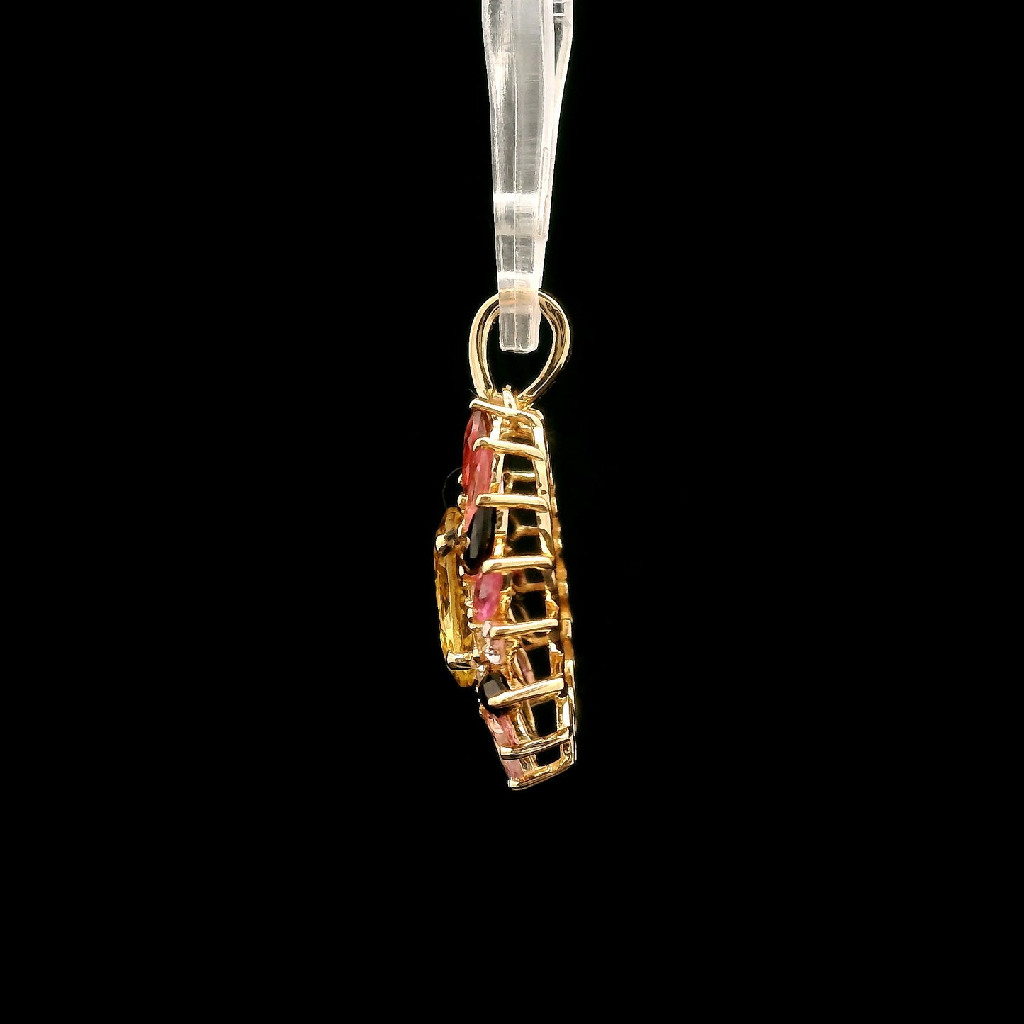 2.43 Ct Oval Tourmaline 14K Gold Pendant