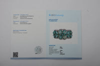2.82 Ct Oval Mixed Cut, Round Mixed Cut Natural Emerald 950 Platinum Ring
