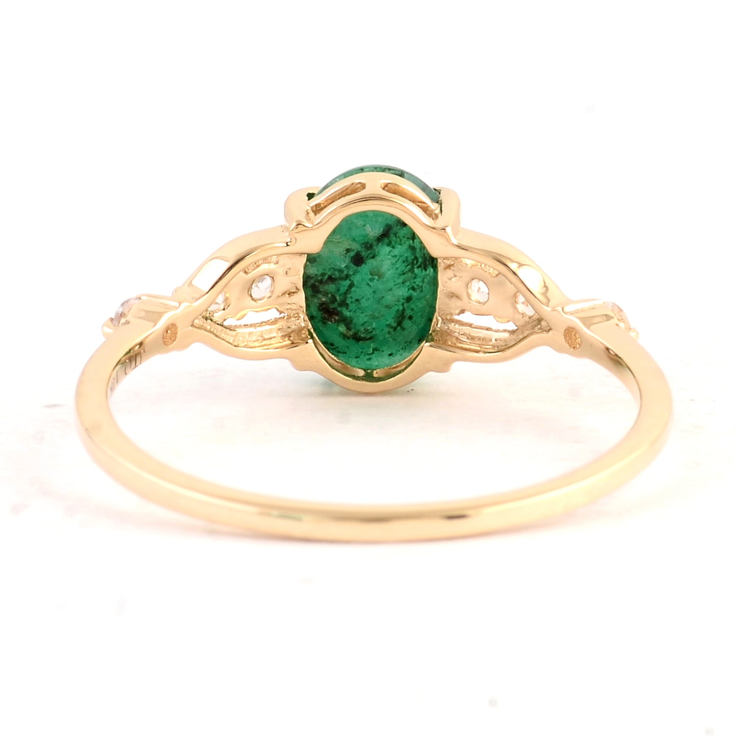 1.34 Ct Oval Emerald 14K Gold Ring