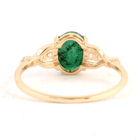 1.34 Ct Oval Emerald 14K Gold Ring