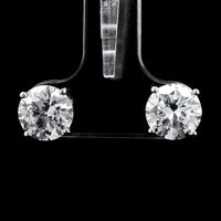 3.01 Carats Lab Grown Diamond 14K Gold Earrings