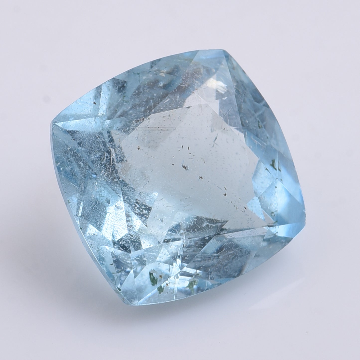 4.04 Natural Beryl Aquamarine Cushion Mixed Cut Gemstone