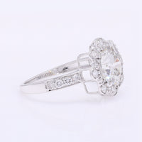 2.54 Carats Lab Grown Diamond 14K Gold Ring