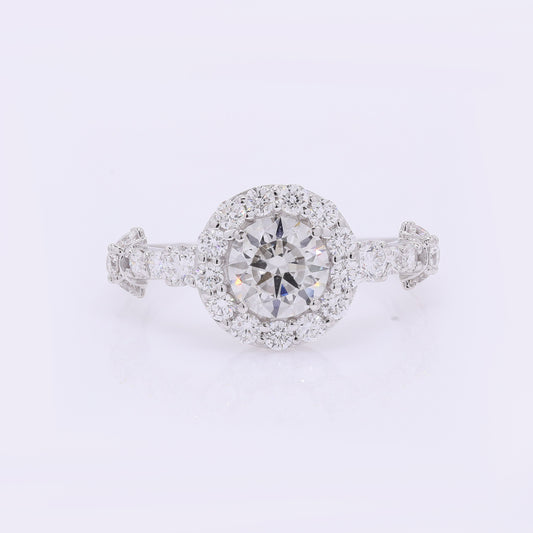 2.02 Carats Lab Grown Diamond 14K Gold Ring