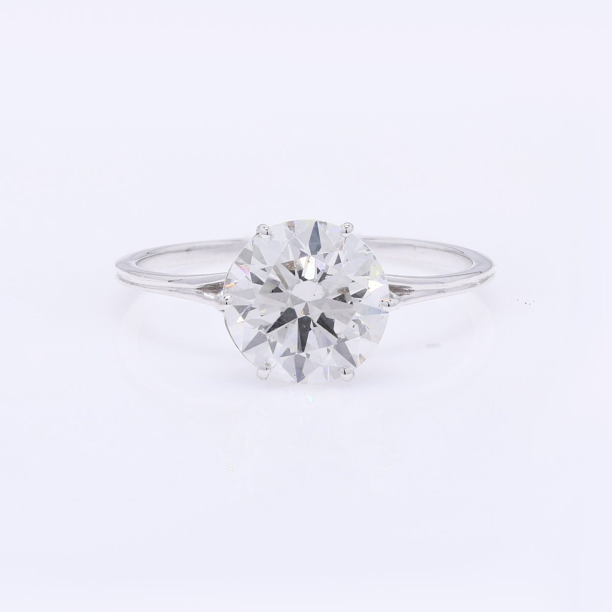 2.10 Carats Lab Grown Diamond 14K Gold Ring