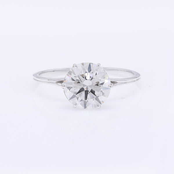 2.10 Carats Lab Grown Diamond 14K Gold Ring
