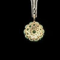 1.88 Ct Round Emerald 14K Gold Pendant