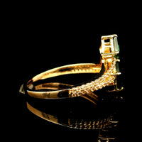 1.12 Ct Octagon Tourmaline 14K Gold Ring