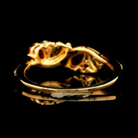 1.19 Ct Pear Multi Sapphire 14K Gold Ring