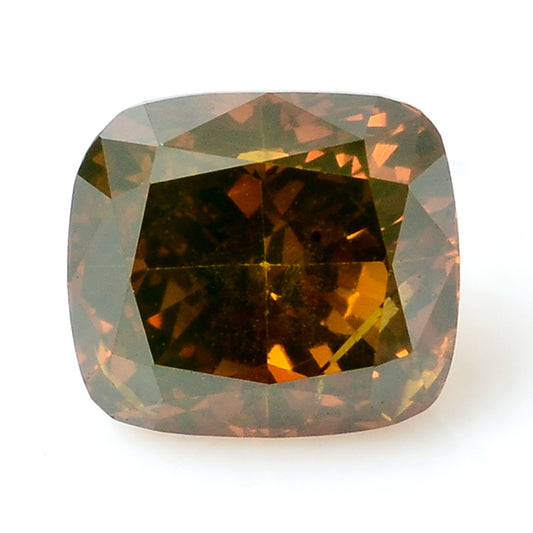 0.44 Carat Red Diamond Cushion Loose Gemstone